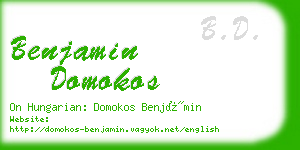 benjamin domokos business card